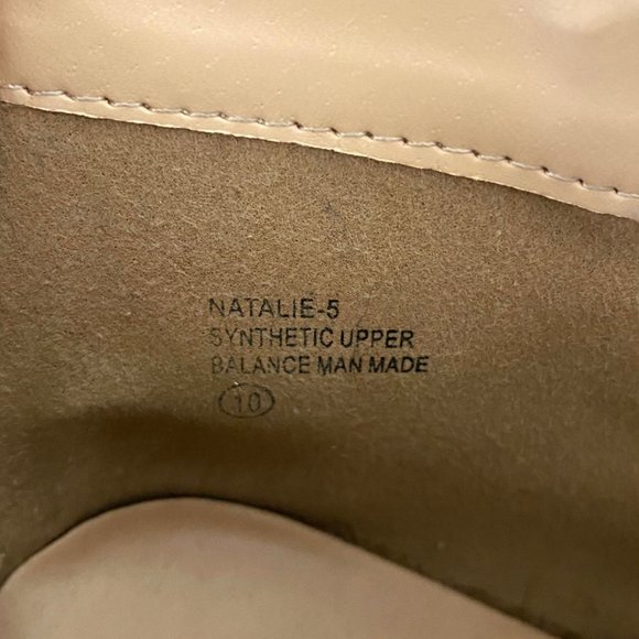 Natalie | Tan Wedge Heel Booties With Buckles | Size 10 - Picture 5 of 5